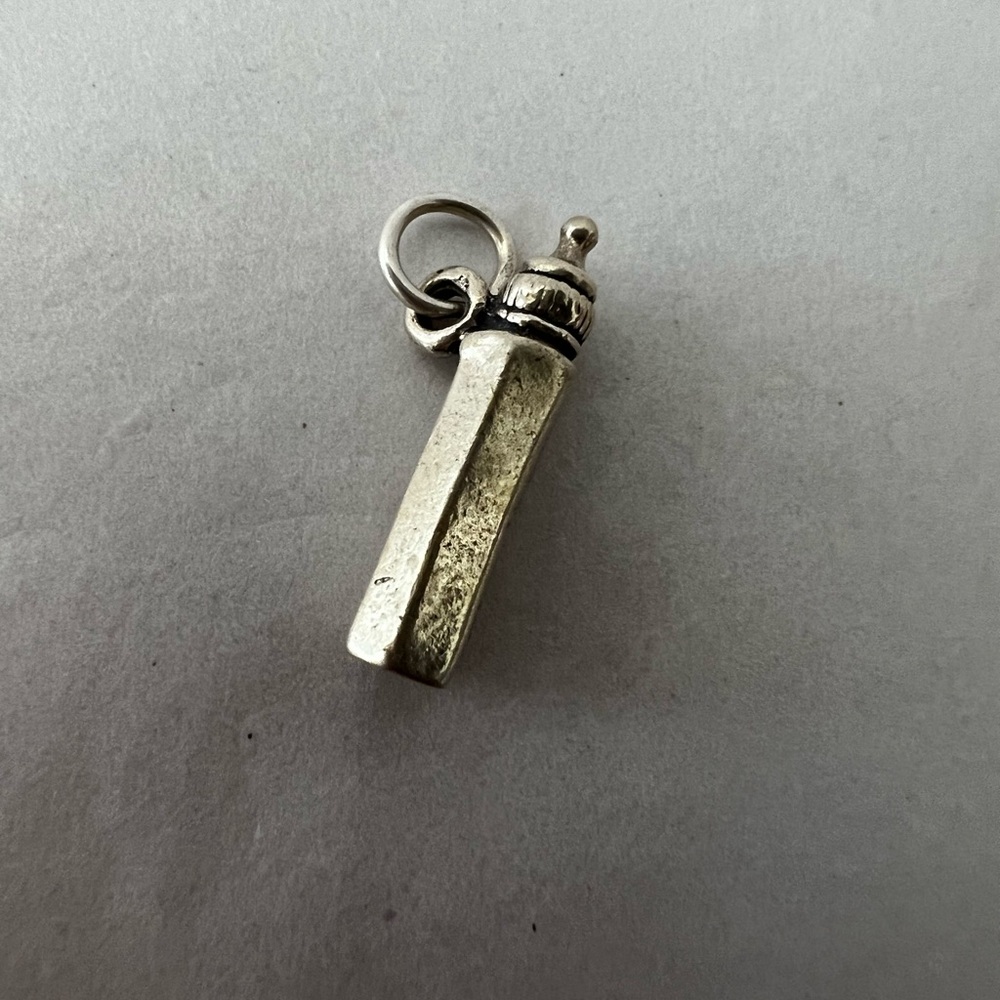 Baby Bottle Charm Sterling Silver 925